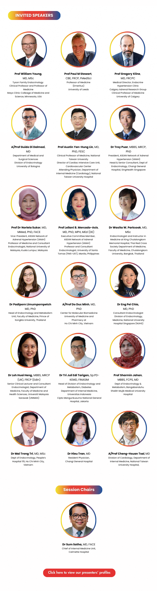 ANAH-AFES Joint symposium 2025- Speakers